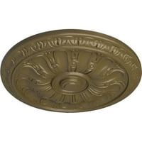 Екена мелница 3 4 ОД 5 8 П Кирке таванот медалјон, рачно насликана кал од Мисисипи