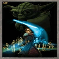 Војна На Ѕвездите: Војните На Клоновите-Ѕидниот Постер На Силата, 22.375 34