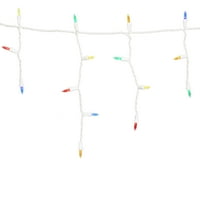 Време на одмор 500-броеви на божиќни светла на Icice, со бела жица, 52. стапала