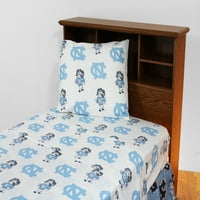 Северна Каролина Тар потпетици памучен кревет постави сини близнаци
