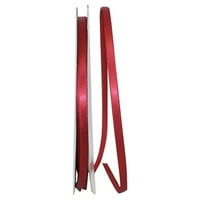 Reliant Ribbon Single Face Satin All Iim Iimes Scarlet Red Polyester Ribbon, 3600 0,25