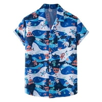 Поло Маици За Мажи Летна Мода Секојдневна Хавајска Кошула Со Кратки Ракави На Плажа