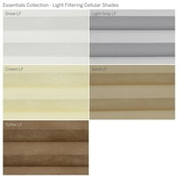 Колекција на Custom Essentials, безжична светлина за филтрирање на светлина, крем, 3 4 Ширина 48 Должина