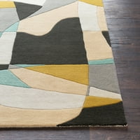Уметнички ткајачи Quetzai маслиново задебелување модерен 2 '3' килим во областа