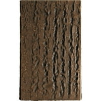 Ekena Millwork 6 H 10 D 60 W Rough Sawn Fau Wood Camplace Mantel Kit W alamo Corbels, природен златен даб