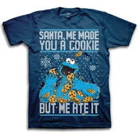 Чудовиште од колачиња Дедо Мраз, јас направив маица за машка машка машка мачка за колачиња