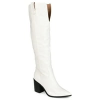 Brinley Co. Womens Tru Comfort Foam Дополнително широко теле колено високо чизми