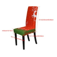 Единствени поволни цени за истегнување на Божиќната столица покритие портокалова и зелена боја
