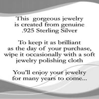 Брилијантност фино накит Стерлинг сребрен полиран троен обрач обетки