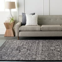 Уметнички ткајачи Харпут Ориентална област килим, црна, 5'3 7'3