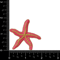 Розова И Златна Морска Ѕвезда - Океан-Железо На Лепенка, Извезена Апликација
