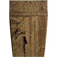Ekena Millwork 6 H 6 D 72 W Knotty Pine Fau Wood Camply Mantel Kit со Ashford Corbels, природен златен даб