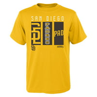 Младинска жолта маица со лого на Сан Диего Падрес