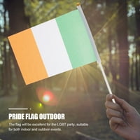 Хемотон Триколор Ирска Знамиња Рака Мавтајќи Знамиња За Денот На Свети Патрик Партија И Парада Декорација