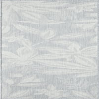 Транзициска површина килим цветна сива боја, крем затворен тркач на отворено, лесен за чистење