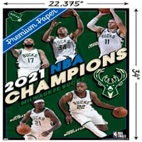 Милвоки Бакс - Постер за шампиони во финалето во НБА, 22.375 34
