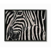 Студената индустрија Стусот сјај зебра глам моден дизајн на животни, врамена wallидна уметност од Зивеи Ли