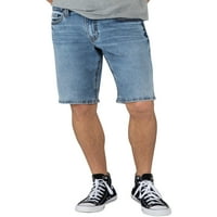 Сребрен фармерки копродукции за мажи за зачини со шорцеви од Jeanан, големини на половината 28-42