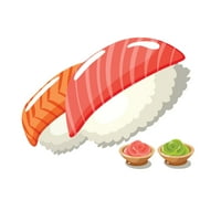 Суши од татхед: Илустриран - џиновска храна што може да се отстрани во wallидот