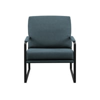 Вокер Едисон 31 ”современ широк акцент стол, индиго сино црно