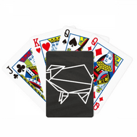 Орига Свиња Геометриски Облик Покер Играње Магија Картичка Забава Игра На Табла