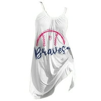 Фустани Женски Летни Обични Фустани За Бејзбол Печатење За Жени