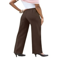 Женска Плус Големина На роаман Висок Класичен Свиок Над Панталоните Повлечете Ги Панталоните