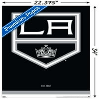 Лос Анџелес Кралеви - Логото Ѕид Постер, 22.375 34