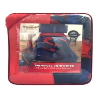 Marvel Spider-Man Twin или Full Sherpa Back Comforter, секој